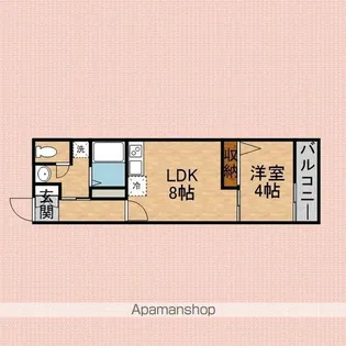 アリビオ上福岡【2階】の間取り