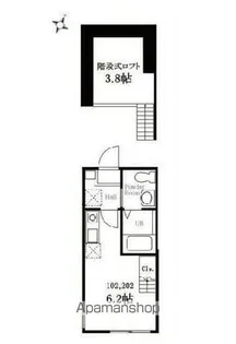 ハーミットクラブハウス上大岡B【1階】の間取り