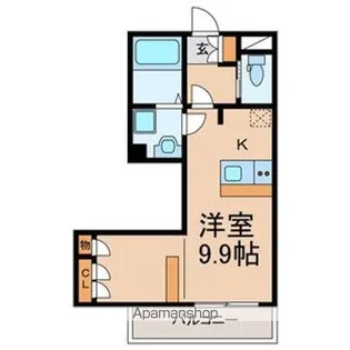 アテナ稲毛【105号室号室】の間取り