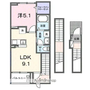 サクラーレ【3階】の間取り