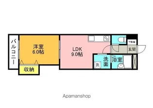 プレアール松山祇園【406号室】の間取り