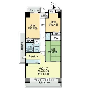 スカールITO【7階】の間取り