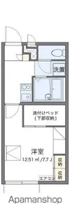 レオパレス下河原Ⅱ【2階】の間取り