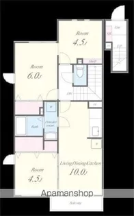 リベルテII【2階】の間取り