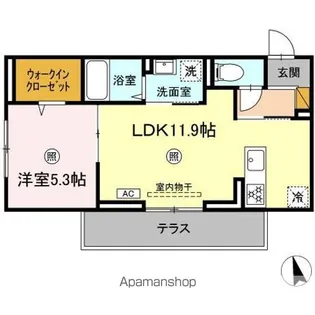 サンライズガーデンさくら【1階】の間取り