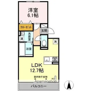 K’S NOBLE【3階】の間取り