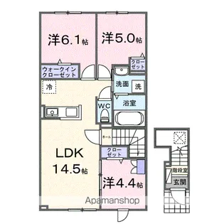 ひまわりⅤ【2階】の間取り