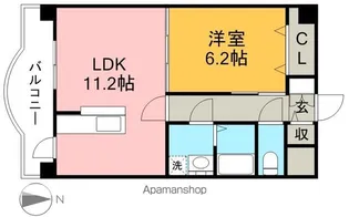 マリベール・クオーレ【3階】の間取り