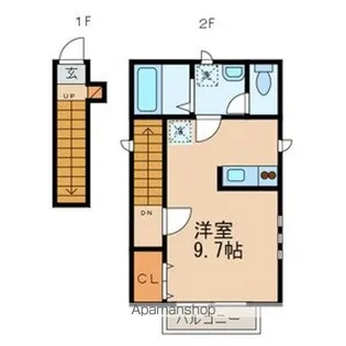 リヴュール【205号室号室】の間取り