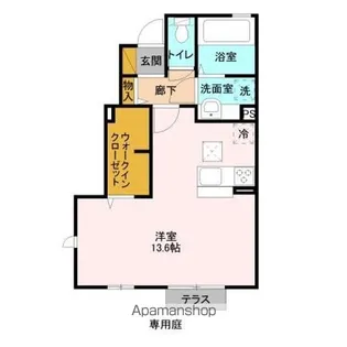 エクセルヴィラ【1階】の間取り