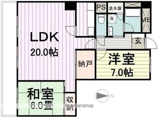 パルシティ仙台【309号室】の間取り