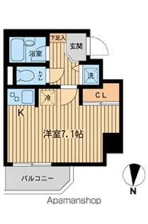 ジョイシティ住吉Ⅱ【5階】の間取り