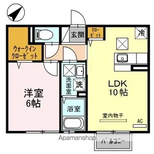 アーバン宮地D【1階】の間取り