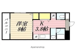 リッチフィールドAZUSA【1105号室】の間取り