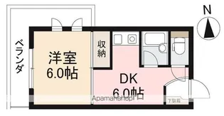 グランドール幸【1階】の間取り
