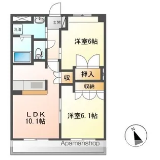 GRYFFINDORⅠ(グリフィンドール)【2階】の間取り