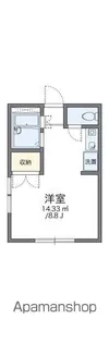 レオパレス中町【105号室】の間取り