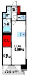 プレジデンス ざ 三萩野【5階】の間取り