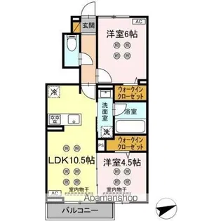 ラフィーユII【1階】の間取り