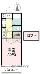 サンハイツ旭ヶ丘【2階】の間取り