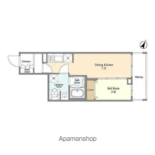 シーズンフラッツ中十条【6階】の間取り