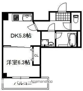 ラフィーネ瀬田【3階】の間取り