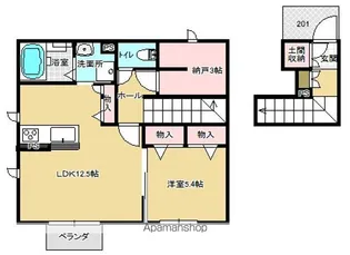 フィオーレ本町【2階】の間取り