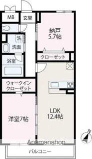 CIEL BLEU【4階】の間取り