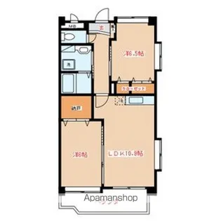 リベルタ新宮【5階】の間取り