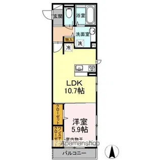 エルレープⅢ【2階】の間取り