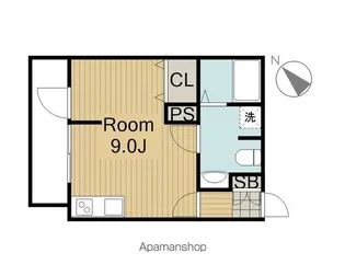 メリディアン国見壱番館【2階】の間取り