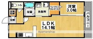 ムーランアヴァン B棟【206号室】の間取り