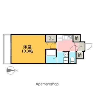 ラフィーネ・大島【1階】の間取り