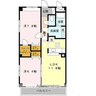 グレイスコート【1階】の間取り