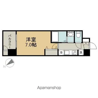 エステムコート名古屋鶴舞シエル【7階】の間取り