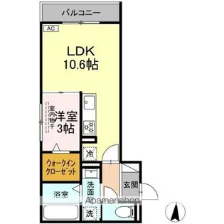 セレスティア岐南 EAST【3階】の間取り