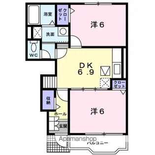 エアリーガーデンM・Y A【1階】の間取り