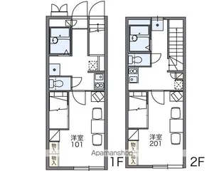 レオパレス幸田A【104号室】の間取り