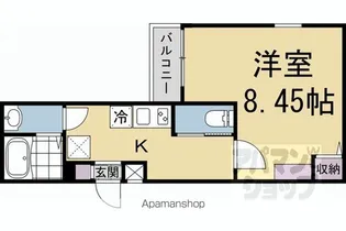 GLADVIS京都室町【405号室】の間取り