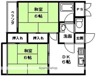 仲谷マンション【3階】の間取り