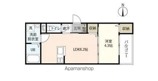 REGALE SOUTH【1階】の間取り
