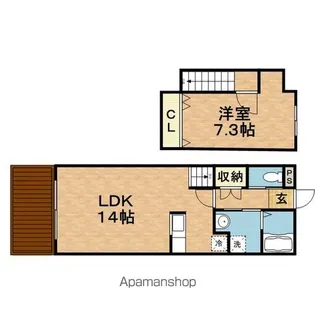 トーミヤ【1階】の間取り
