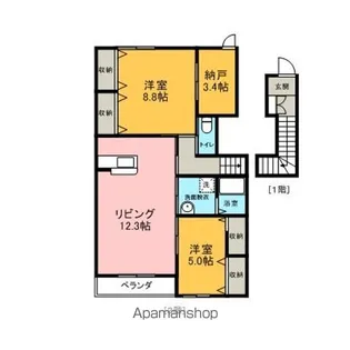 セーフティーパレス【201号室】の間取り
