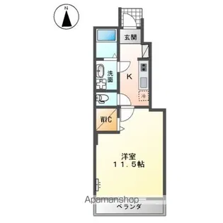 サンシャイン JIN【1階】の間取り