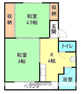 パーク海南Ⅱ【401号室】の間取り