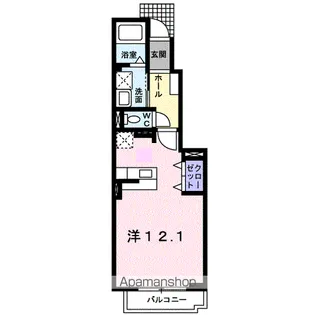 MOON BRIDGE3【1階】の間取り