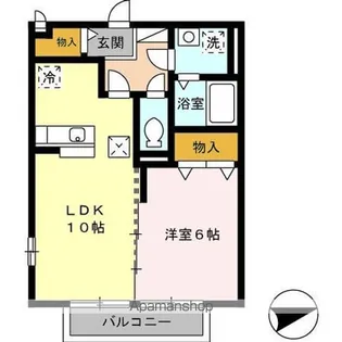 リーベン ルーチェⅡ【1階】の間取り