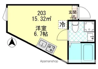 ムーンテラス多摩川【2階】の間取り