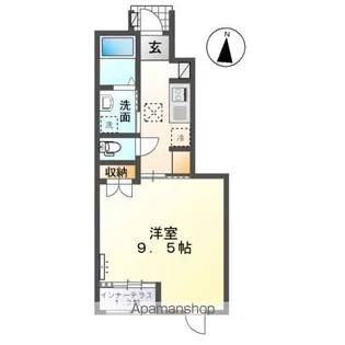 ティーフォレストII【1階】の間取り