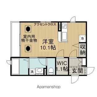 ラ・フルール中央林間【1階】の間取り
